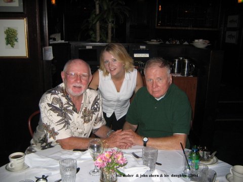 Bill Maher, John Ahern &
John's daughter, Megan (2004)
